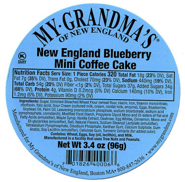New England Blueberry Mini Cakes