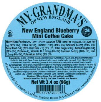 New England Blueberry Mini Cakes