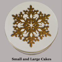 Gold Snowflake Cake Tin
