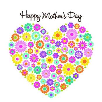 Large Happy Mothers Day Tin with Heart Logo