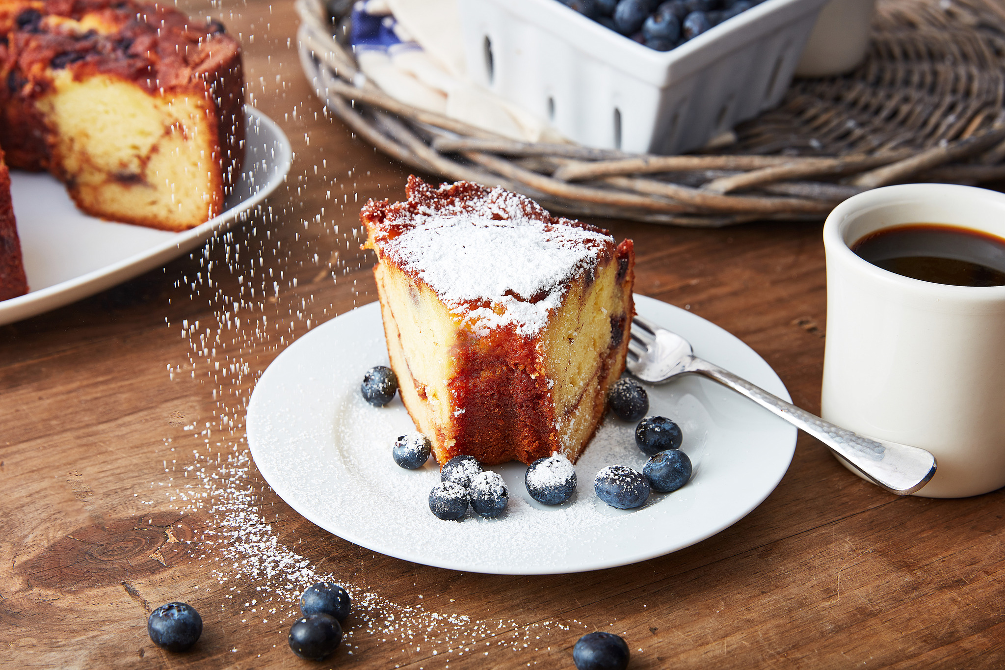 New England Blueberry Coffee Cake and Tins For Every Occasion