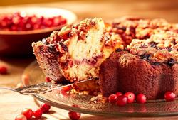 Cape Cod Cranberry Coffee Cake in a PERSONALIZED TIN