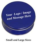 Cakes in Personalized Tins Eith Your Logo