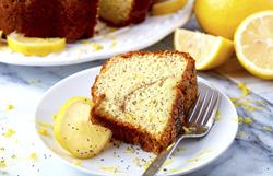Lemon Poppy Coffee Cake in a PERSONALIZED TIN